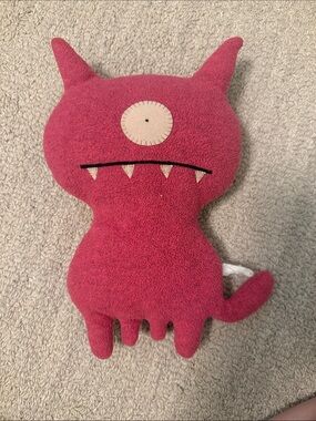 Pink Monster Plush Toy Soft Kids Plush 2004 ugly dog